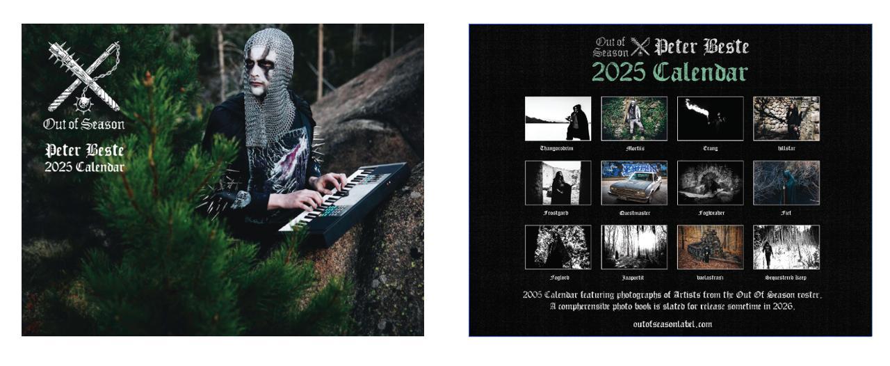 OUT OF SEASON x PETER BESTE  - Calendar 2025 [PRE-ORDER]