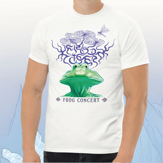 FROG CONCERT "Where's Froggy?" TEE [white]
